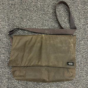 Jack Spade Warren Street Waxed Canvas Messenger Laptop Bag